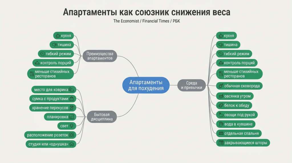 Апартаменты как союзник снижения веса
